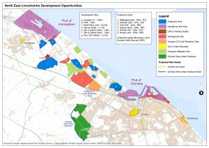 North East Lincolnshire Development Opportunities. This contains information on various zones around North East lincolnshire for potential future development and enterprise sites.