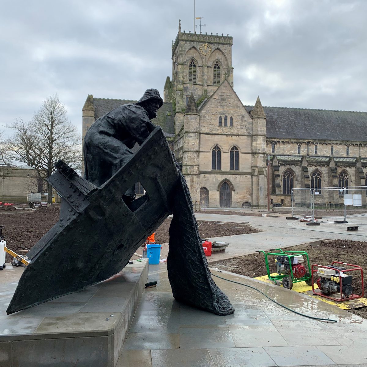 Fishermen’s Memorial Statue returns to St James Square