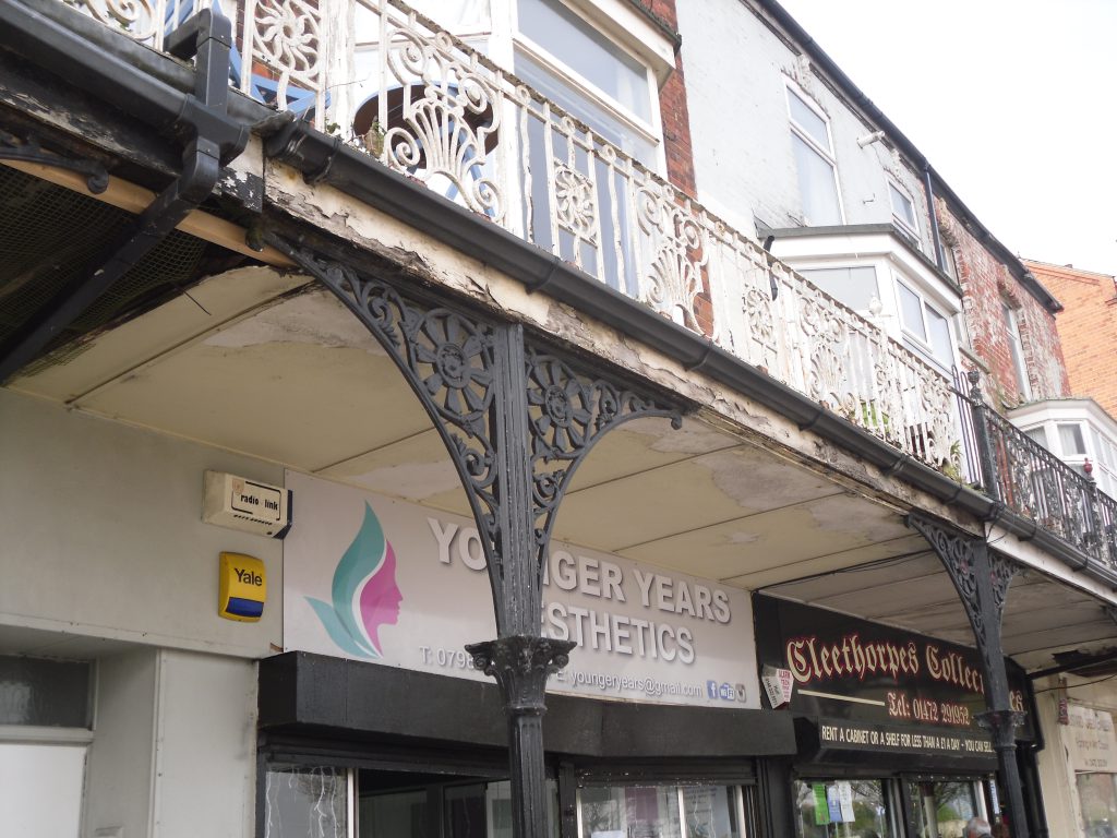 Shop frontage in recent years