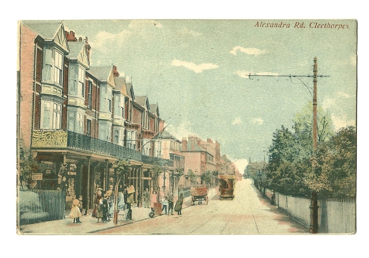 Postcard image of Alexandra Road in 1906