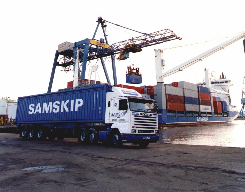 heavy goods vehicle on the Port